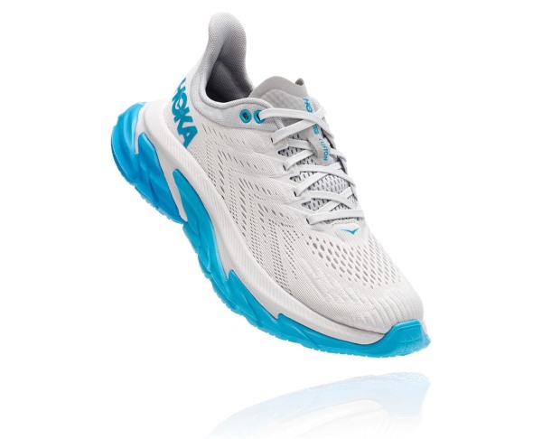 Hoka One One Clifton Edge Womens UK - Blue Road Running Shoes - XWARK1273